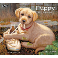 2027 Calendar LANG Puppy Horizontal Wall 27991001937
