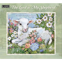 2027 Calendar LANG Lord Is My Shepard with Scripture Horizontal Wall 27991002000