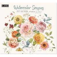 2027 Calendar LANG Watercolor Seasons Horizontal Wall 27991002011