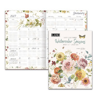 2027 13-Month Planner LANG Watercolor Seasons Pocket Month to View 27991003189