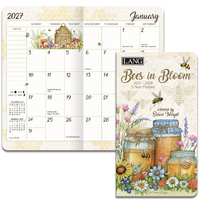 2027-2028 2-Year Planner LANG Bees In Bloom Pocket Month to View 27991071112