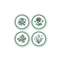 Pimpernel Botanic Garden Coasters 10cm Round (Set of 4), X0010448013