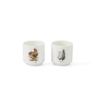Royal Worcester Wrendale Designs Egg Cups 5cm Chickens (Set of 2), WN3918-XD