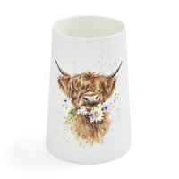 Royal Worcester Wrendale Designs Vase 20cm Highland Cow, WNRW4348-XL