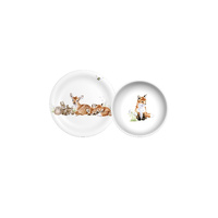 Royal Worcester Little Wren Bowl & Plate Set 2-Piece Woodland Animals, WN4397-XG