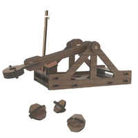 Pathfinders Leonardo da Vinci Catapult Miniature Wooden Kit, Science & Nature 6743