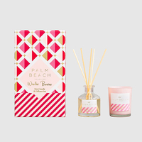 Palm Beach Mini Candle & Diffuser Set - Winter Berries C23GPMCDWB