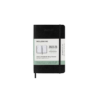 2022-2023 18-Mth Diary Moleskine Pocket Weekly Notebook Soft Cover Black