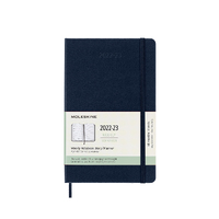 2022-2023 18-Mth Diary Moleskine Large Weekly Notebook Hard Cover Sapphire Blue
