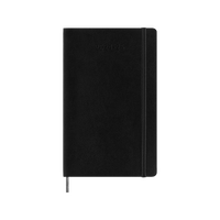 2024-2025 18-Month Diary Moleskine Classic Large Weekly Notebook Soft Cover Black M-DSB18WN3Y25