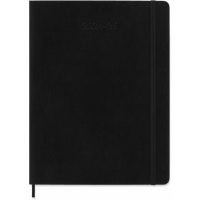 Undated Diary Moleskine Classic Large Weekly Notebook Hard Cover Black M-DHUNDB12WN301