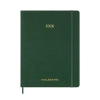 2026 Diary Moleskine Essential Extra Extra Large Weekly Vertical Soft Cover Myrtle Green M-DSESNK1512WN7Y26