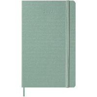2027 Diary Moleskine Large Weekly Sage Green Hard Cover, M-DHK812WN3Y27