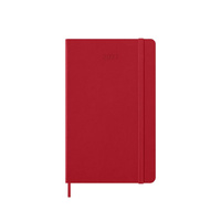 2027 Diary Moleskine Large Daily Notebook Scarlet Red Hard Cover, M-DHF212DC3Y27