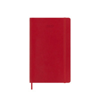 2027 Diary Moleskine Large Daily Scarlet Red Soft Cover, M-DSF212DC3Y27