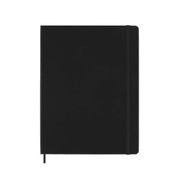 2027 Diary Moleskine Pro Extra Large Weekly Vertical Black Hard Cover, M-DHB12PRO4Y27