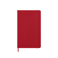 2027 Diary Moleskine Large Weekly Scarlet Red Hard Cover, M-DHF212WN3Y27