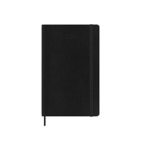 2027 Diary Moleskine Large Weekly Black Soft Cover, M-DSB12WN3Y27