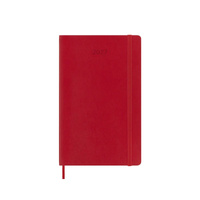2027 Diary Moleskine Large Weekly Scarlet Red Soft Cover, M-DSF212WN3Y27