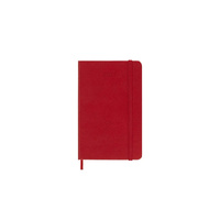 2027 Diary Moleskine Pocket Weekly Scarlet Red Hard Cover, M-DHF212WN2Y27