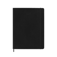 2027 Diary Moleskine Extra Large Monthly Notebook Black Soft Cover, M-DSB12MN4Y27