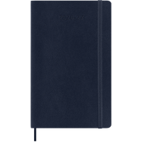 2026-2027 18-Month Diary Moleskine Large Weekly Notebook Planner Softcover Sapphire Blue, M-DSB2018WN3Y27