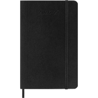 2026-2027 18-Month Diary Moleskine Pocket Weekly Notebook Planner Softcover Black, M-DSB18WN2Y27