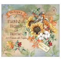 2024 Calendar Faithful Heart And Home, Nancy E. Mink, Mini, Legacy MCA81446