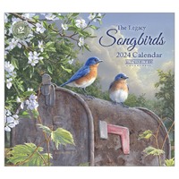 2024 Calendar Songbirds by Hautman Brothers Wall The Legacy WCA85066