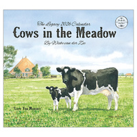 2026 Calendar The Legacy Cows In The Meadow by Wiebe van der Zee, Horizontal Wall WCA100190