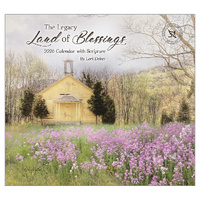 2026 Calendar The Legacy Land of Blessings with Scripture by Lori Deiter, Horizontal Wall WCA101396