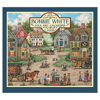 2026 Calendar The Legacy Bonnie White Folk Art, Horizontal Wall WCA102567