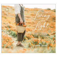 2026 Calendar The Legacy Living in the Light with Scripture by Mandy Lynne, Horizontal Wall WCA103520