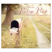2026 Calendar The Legacy Vintage Pink by Mandy Lynne, Horizontal Wall WCA103545