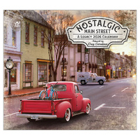 2026 Calendar The Legacy Nostalgic Main Street by Greg Giordano, Horizontal Wall WCA101110