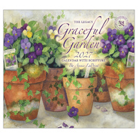 2027 Calendar The Legacy Graceful Garden Horizontal Wall WCA111418