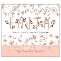 2027 Calendar The Legacy Faith Move Mountains Horizontal Wall WCA113433