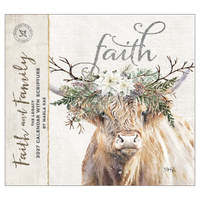 2027 Calendar The Legacy Faith And Family with Scripture Horizontal Wall WCA113686