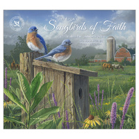 2027 Calendar The Legacy Songbirds of Faith with Scripture Horizontal Wall WCA114594