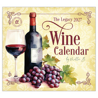 2027 Calendar The Legacy Wine Calendar Horizontal Wall WCA111026