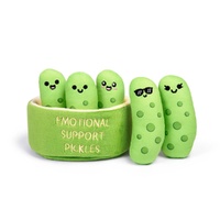 Relatable Plush Emotional Support Pickles (5 in Basket), ESPK5010AU