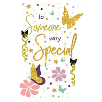 Greeting Card Viva To Someone Very Special - Butterflies by For Arts Sake 09406