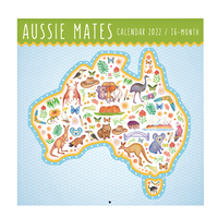 2022 Calendar Aussie Mates Square Wall by For Arts Sake CA21598-22