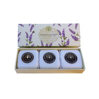 English Soap Company Shea Butter Soap Bars - Box of 3 - English Lavender