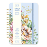 2027 17-Month Planner Orange Circle Do-It-All A5 Week to View Bella Flora, 27251