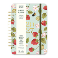 2027 17-Month Planner Orange Circle Do-It-All A5 Week to View Fruit & Flora, 27253
