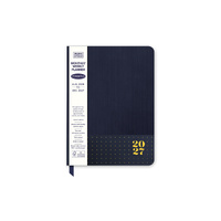 2027 17-Month Planner Orange Circle Do-It-All A5 Week to View Dots, 27336