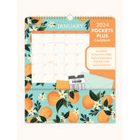2024 Calendar Pockets Plus 30x35cm Wall Fruit & Flora, Orange Circle Studio
