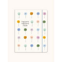 2024 Planner Just Right 19x25cm Monthly Dotted Palms, Orange Circle Studio