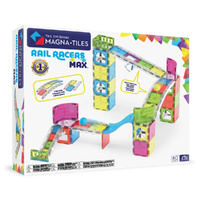 MAGNA-TILES Construction Set Rail Racers Max 80 Piece, MT261080RR